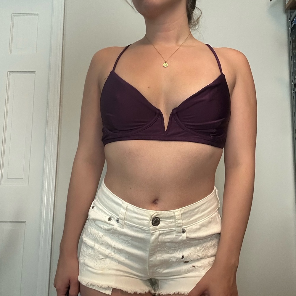 Endless Sun Purple Underwire Bikini Top